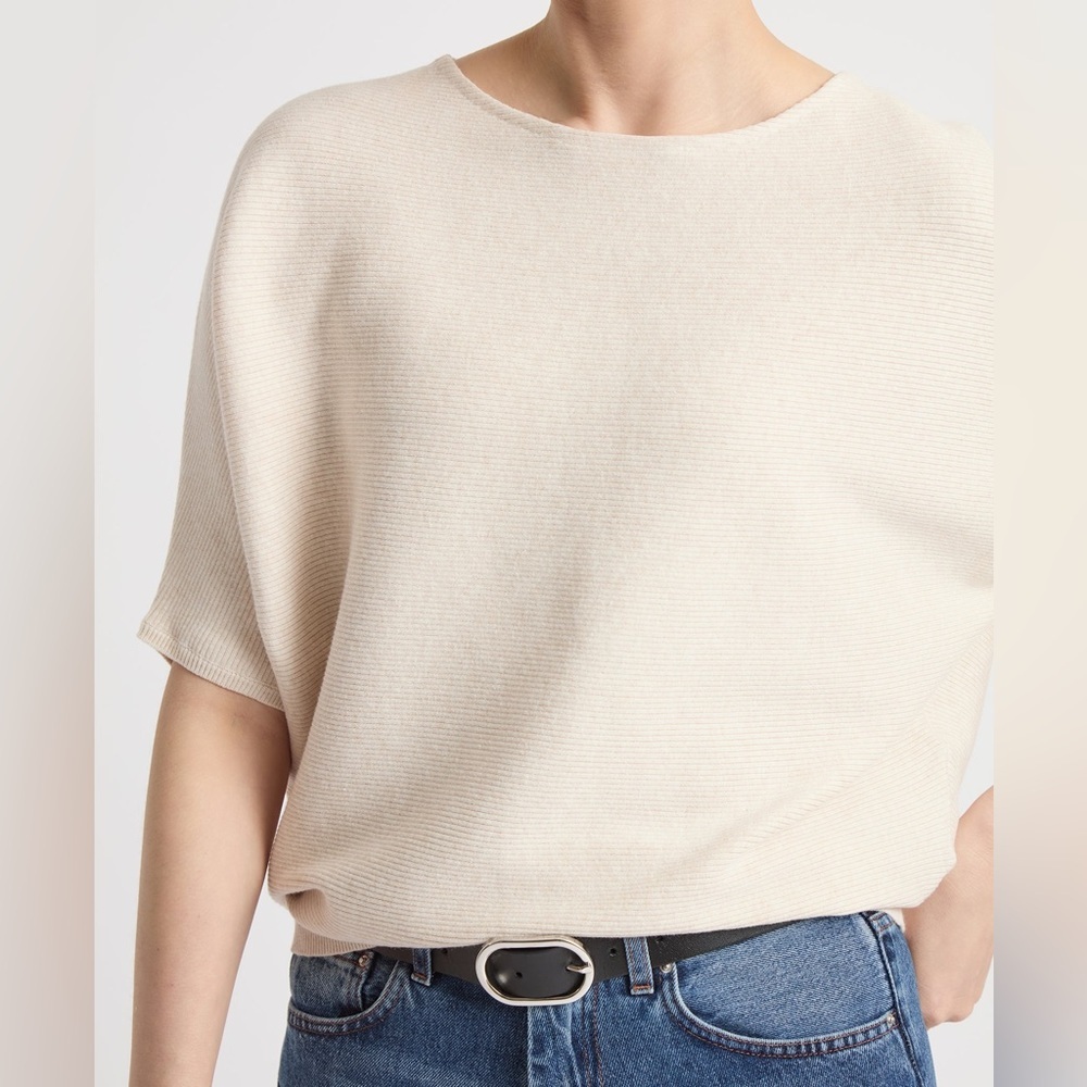 The Reset R Label Ribbed Short Sleeve Pullover Sweatee - Picture 4 of 10